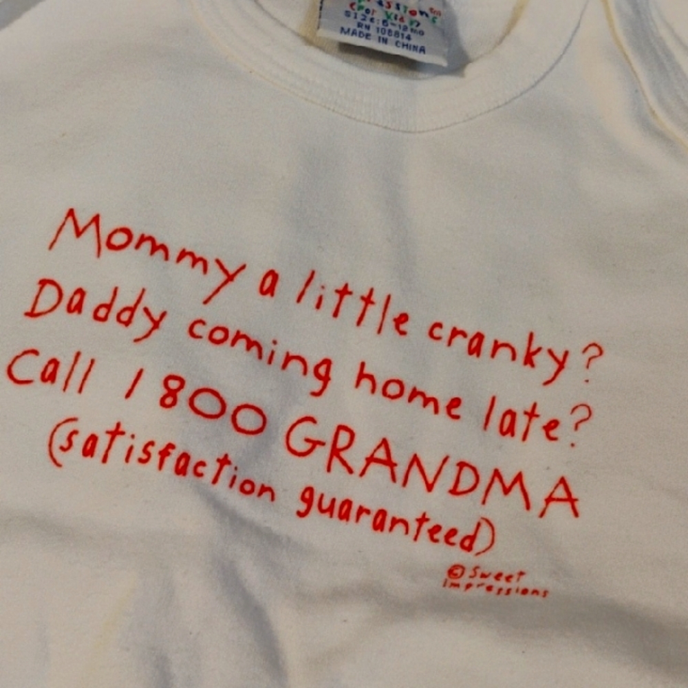 Impressions Kids White Tee with Colorful Text 6-12 Months Set of 2.